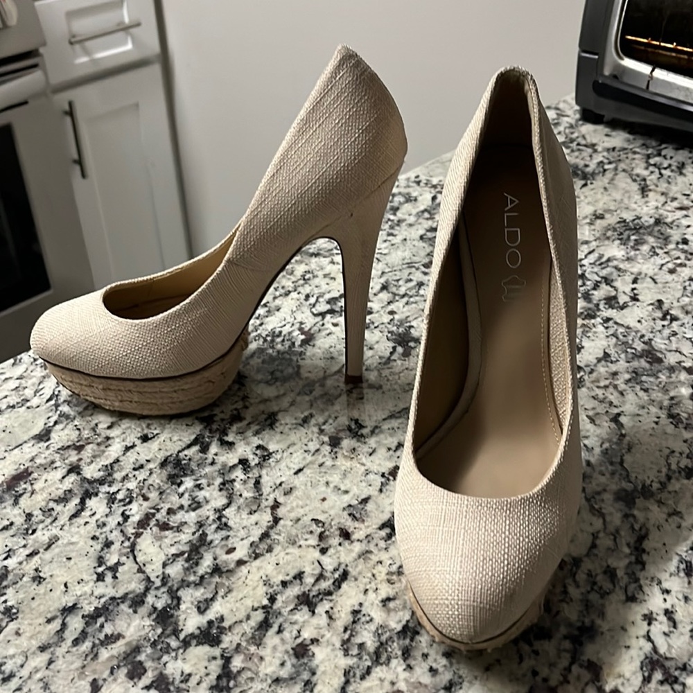 Espadrille platform heels